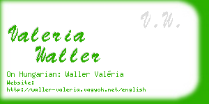 valeria waller business card